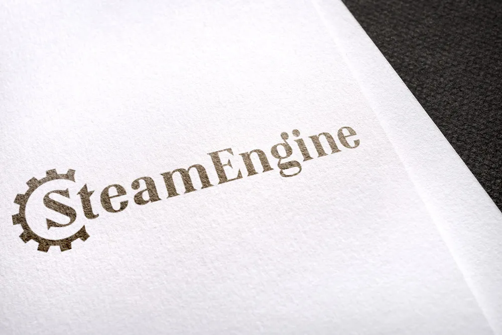 Branding Steamengine Logo Design Abm